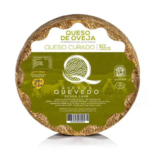Queso Oveja Curado Leche Cruda Quevedo