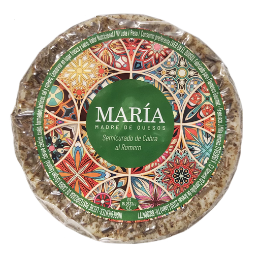 [Q07] Queso MINI Semicurado de Cabra al Romero - María Madre de Quesos