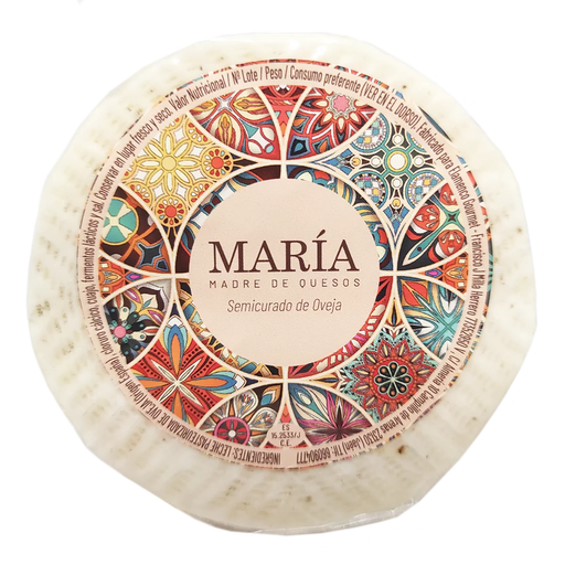 [Q14] Queso MINI Semicurado de Oveja Natural - María Madre de Quesos